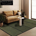 Luxury French Retro Green Handmade Area Rug for Living Room Bedroom Decor