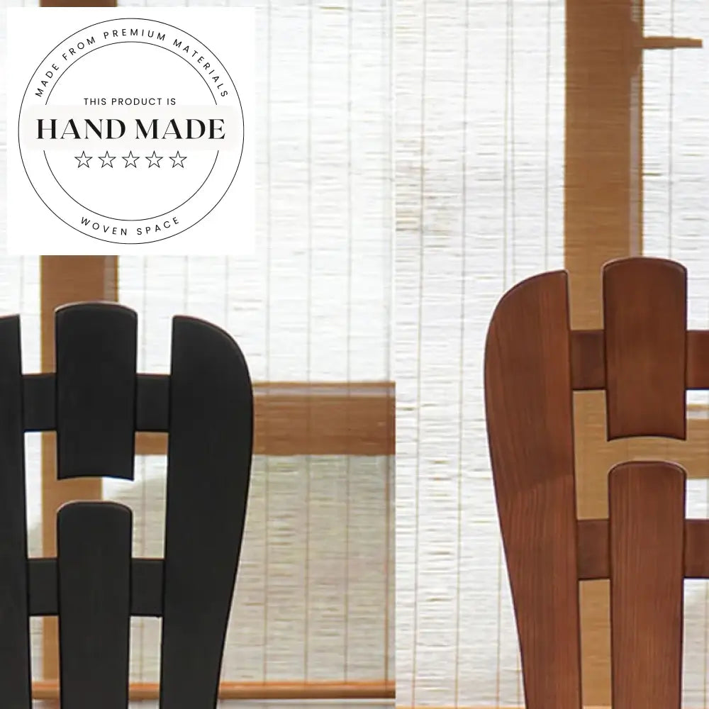 Luxury French Style Solid Wood Retro High Back Upholstered Dining Chair