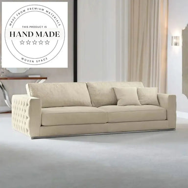 Luxury Genuine Leather Tufted Modern Design Chesterfield Sofa