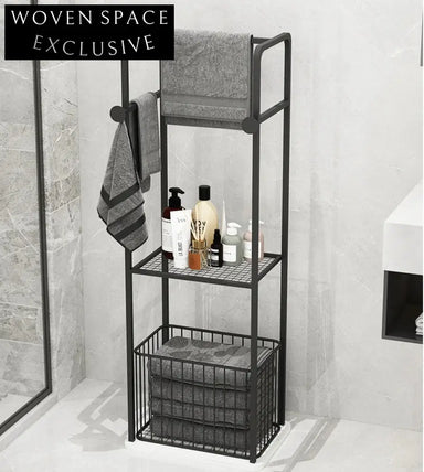 Luxury Gold 304 Stainless Steel Floor Standing Towel Rack with Marble Base