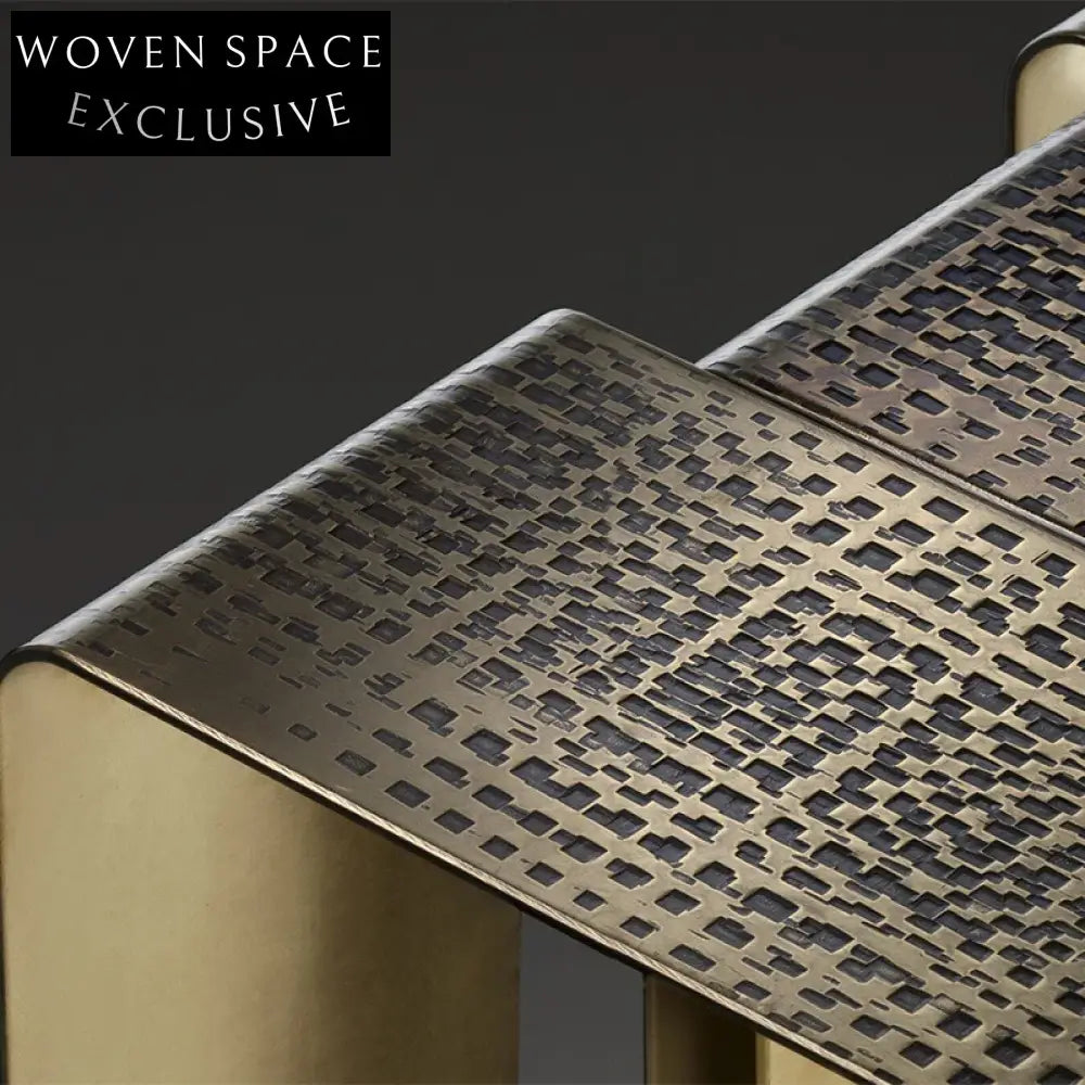 Luxury Gold Stainless Steel Modern Square Living Room Center Coffee Table