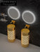 Luxury Gold Stainless Steel Pedestal Wash Basin with Unique Fish Scale Design
