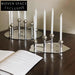 Luxury Gold Stainless Steel Taper Candle Holder Candelabra for Elegant Home Decor