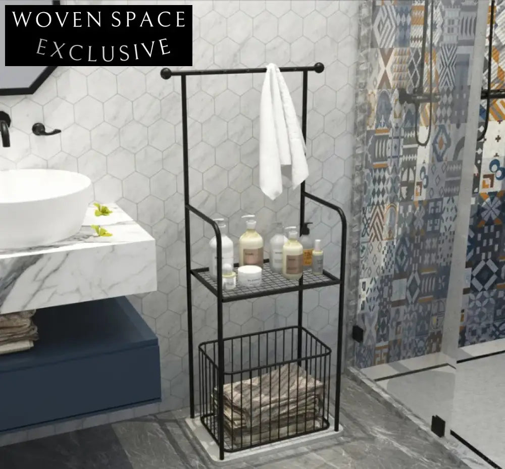 Luxury Gold SUS 304 Stainless Steel White Marble Base Bathroom Towel Rack
