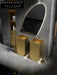 Luxury Gold Textured Stainless Steel Freestanding Modern Bathroom Sink Basin