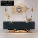Luxury Golden Metal Marble Sideboard Console TV Unit for Modern Living Room