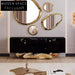 Luxury Golden Metal Marble Sideboard Console TV Unit for Modern Living Room