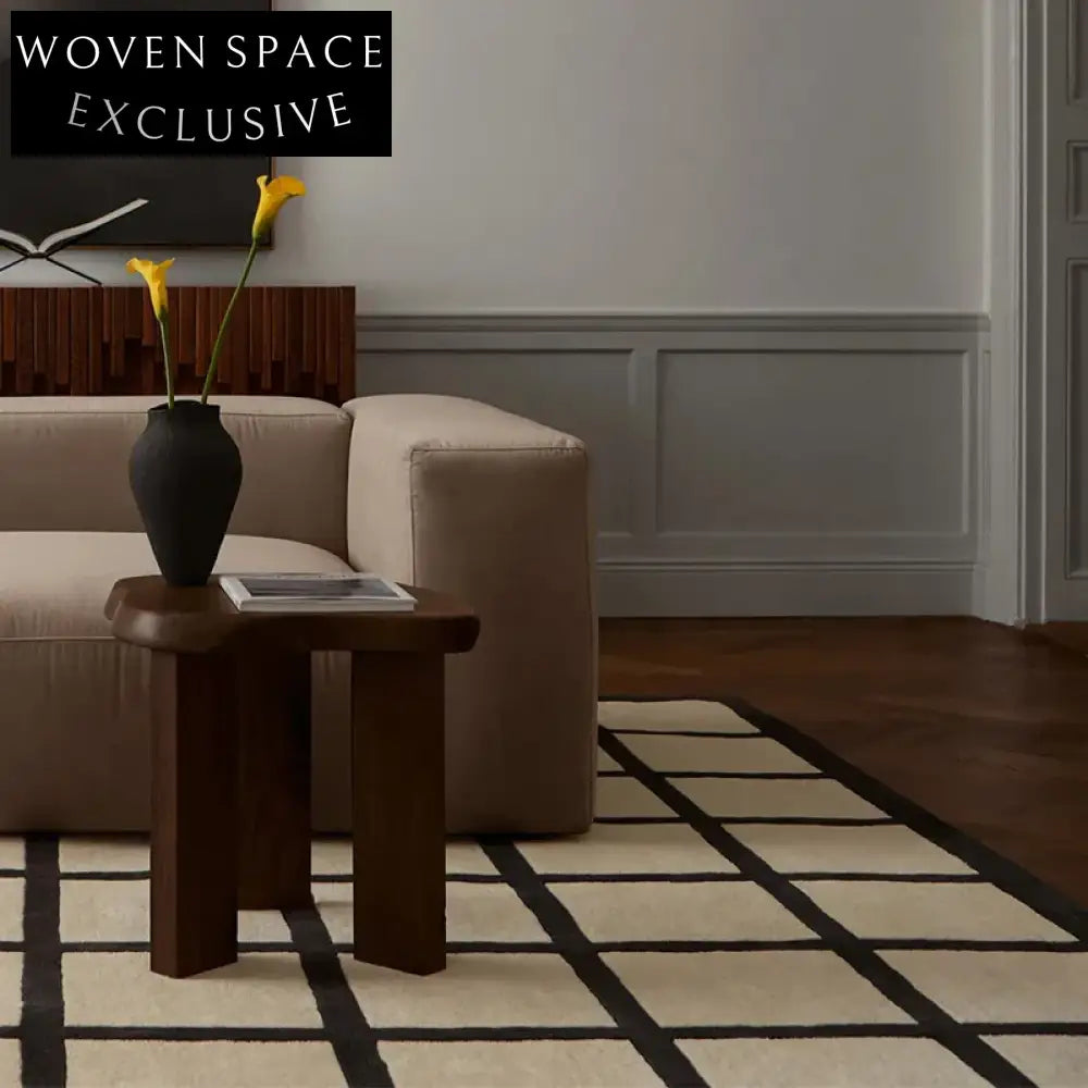 Luxury Hand-Made French Nordic Minimalist Living Room Area Rug Custom