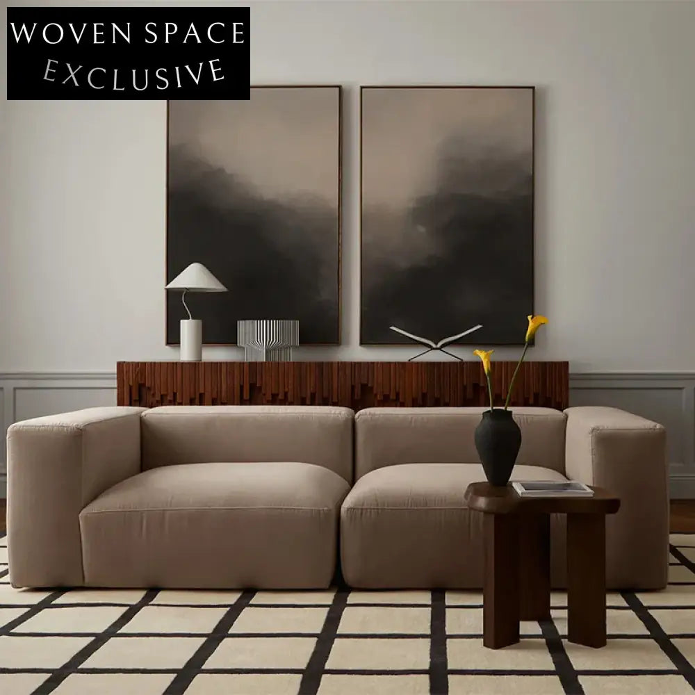 Luxury Hand-Made French Nordic Minimalist Living Room Area Rug Custom