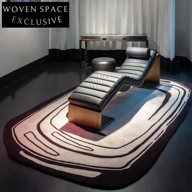 Luxury Hand-Made Irregular Puzzle Pattern Area Rug for Modern Living Spaces