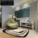 Luxury Hand-Made Irregular Puzzle Pattern Area Rug for Modern Living Spaces