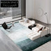 Luxury Hand-Tufted Tencel Silk Gradient Area Rug for Modern Bedroom Decor