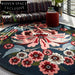Luxury Hand-Tufted Wool Area Rug: American Retro French Floral Design for Living Room