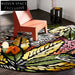Luxury Hand-Tufted Wool Area Rug: American Retro French Floral Design for Living Room