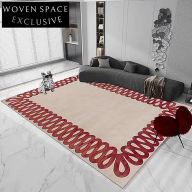 Luxury Handcrafted 10mm French Vintage Rectangle Carpet for Living Bedroom Hallway