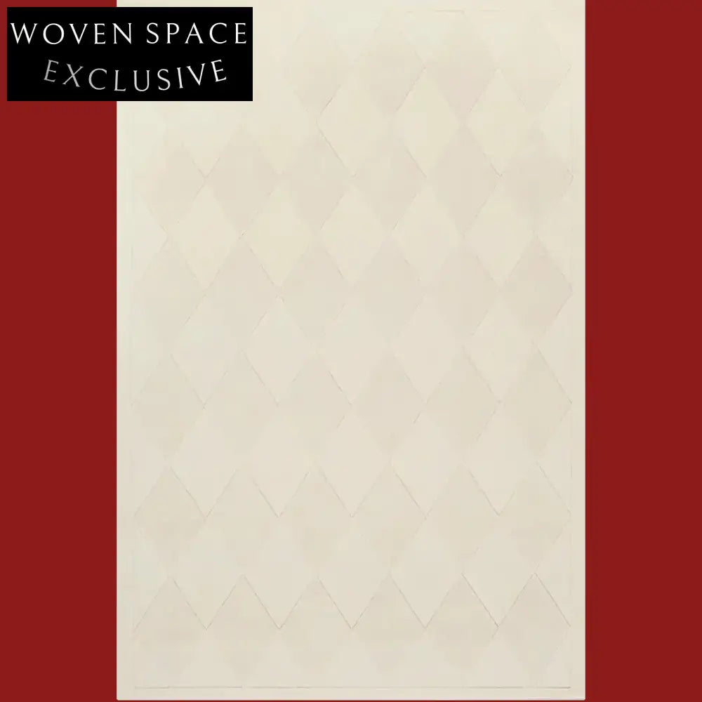 Luxury Handmade Custom Plaid Polyester Area Rug for Modern Home Decor Rug