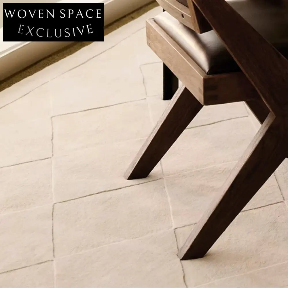 Luxury Handmade Custom Plaid Polyester Area Rug for Modern Home Decor Rug