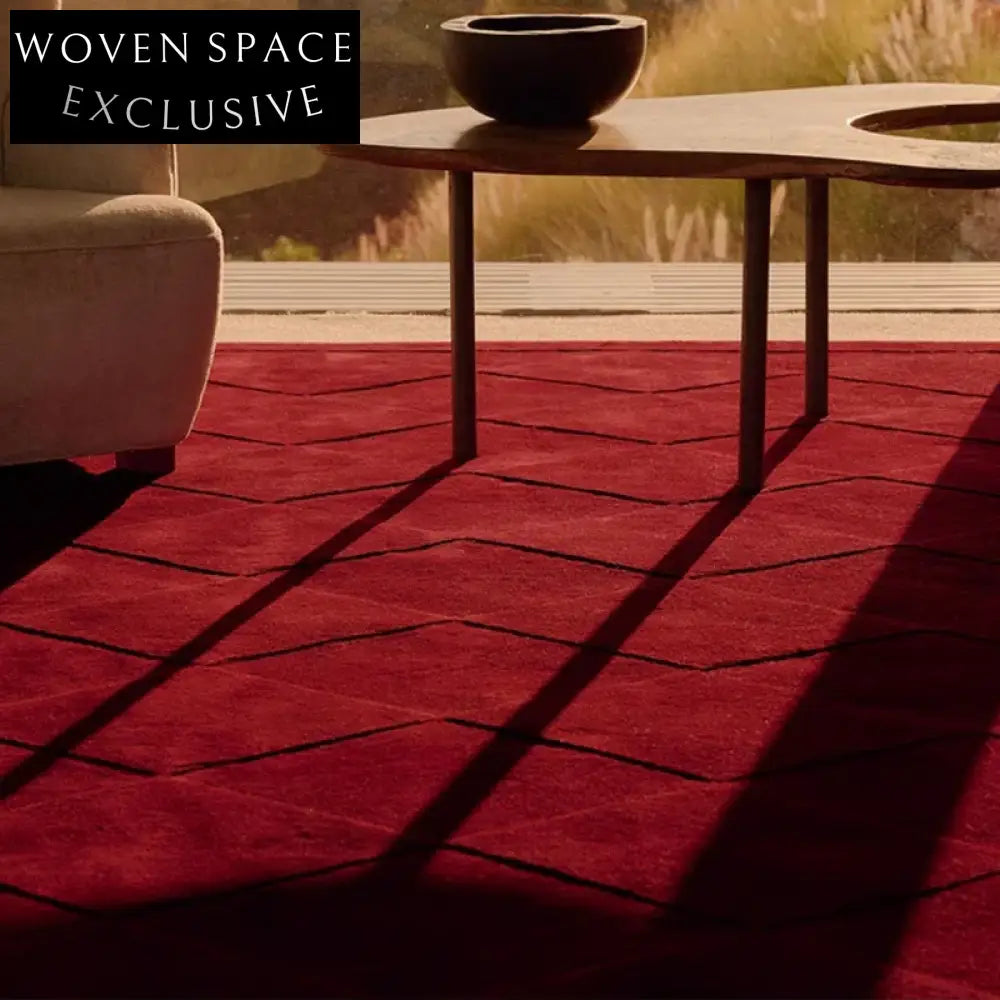 Luxury Handmade Custom Plaid Polyester Area Rug for Modern Home Decor Rug