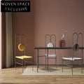 Luxury High-Back Velvet Dining Chair with Sleek Metal Frame