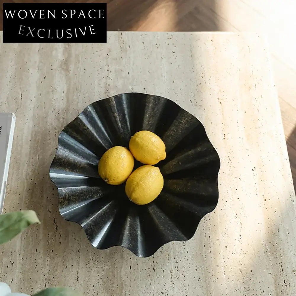 Luxury Irregular Brass Metal Decorative Coffee Table Fruit Tray Ornament