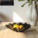 Luxury Irregular Brass Metal Decorative Coffee Table Fruit Tray Ornament