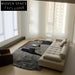 Luxury Irregular Hand-Woven Silk Tencel Area Rug for Modern Living Room Decor