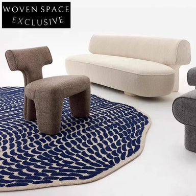 Luxury Irregular Shape Artistic Living Room Bedside Area Rug