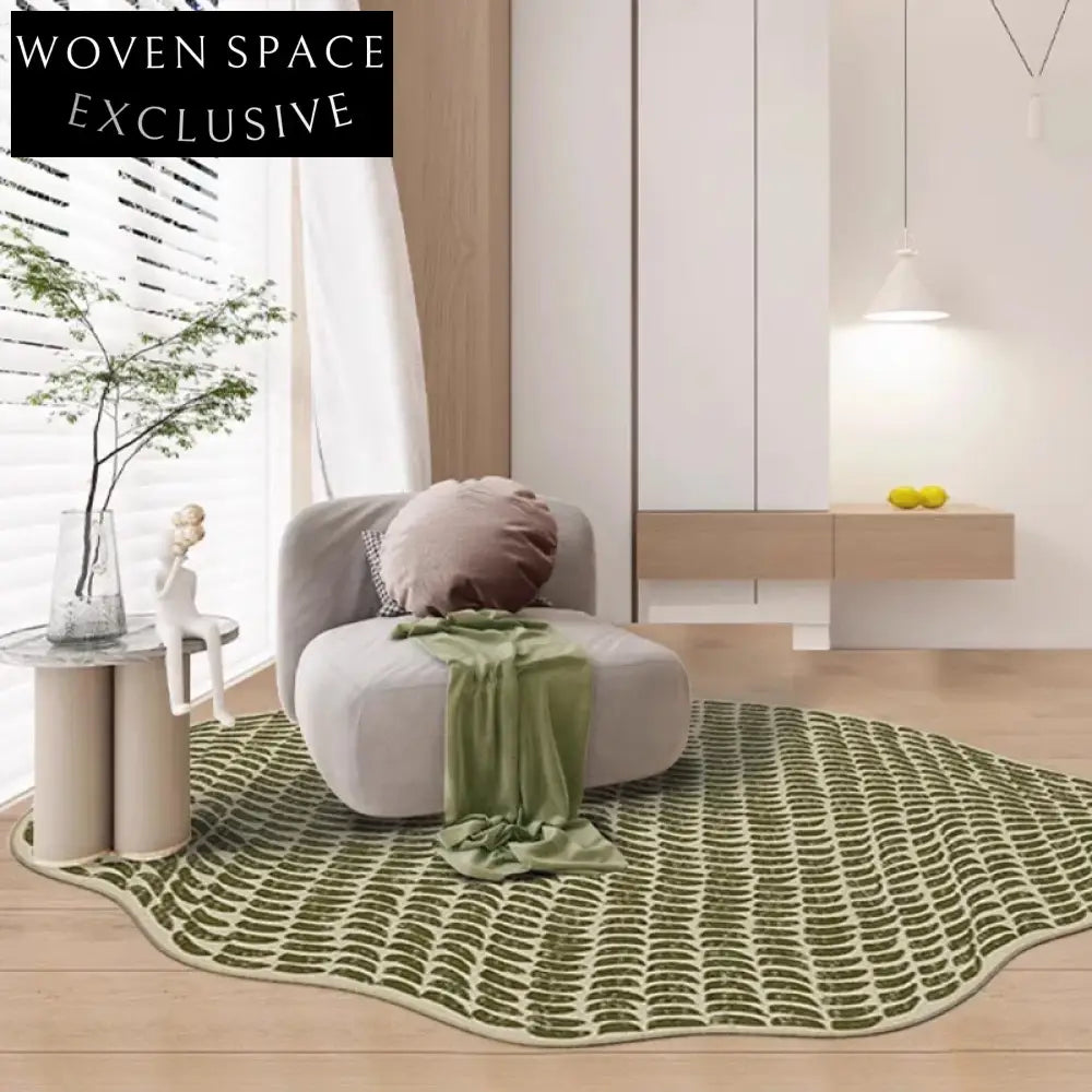 Luxury Irregular Shape Artistic Living Room Bedside Area Rug