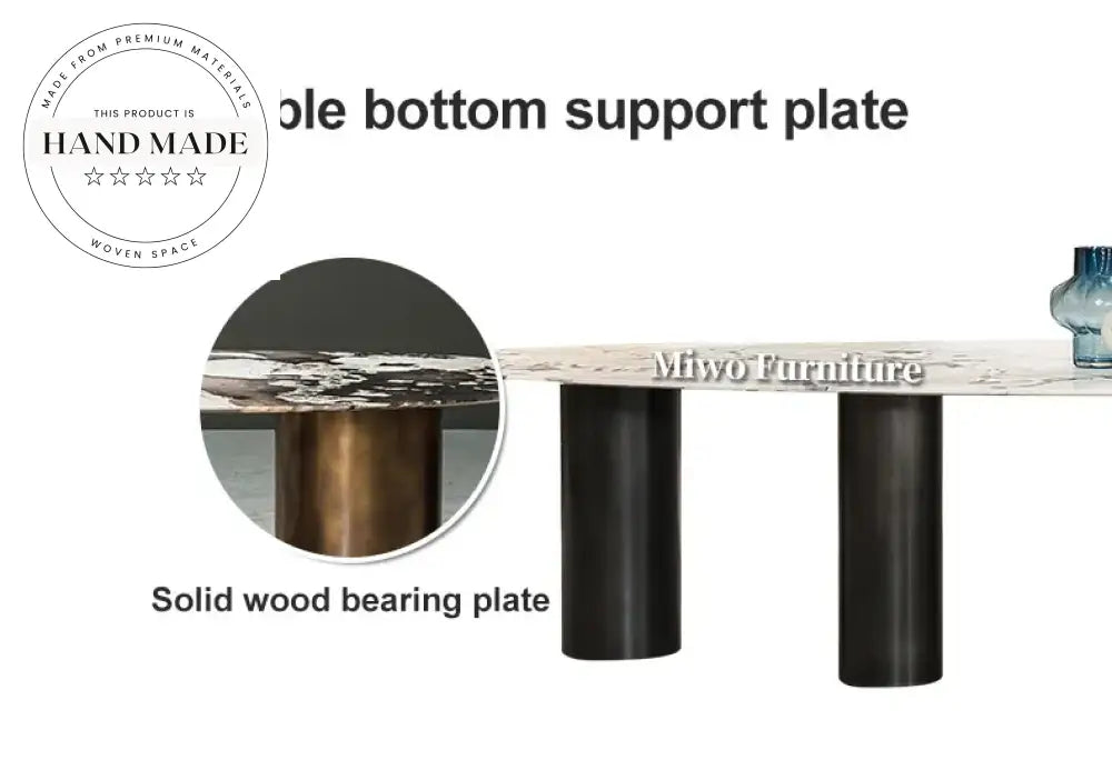 Luxury Italian Design Gold Metal and Marble Contemporary Dining Table