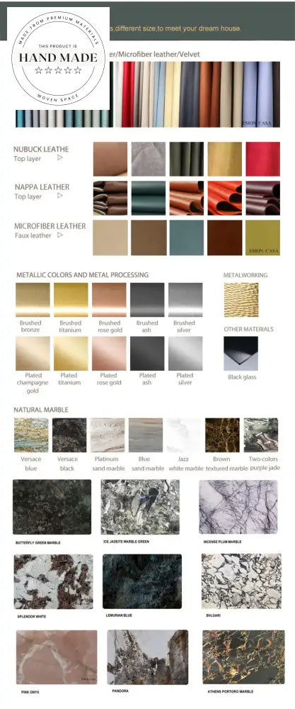 Luxury Italian Design Gold Metal and Marble Contemporary Dining Table