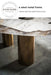 Luxury Italian Design Gold Metal and Marble Contemporary Dining Table