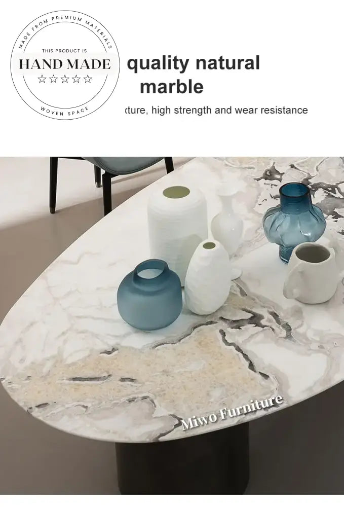 Luxury Italian Design Gold Metal and Marble Contemporary Dining Table