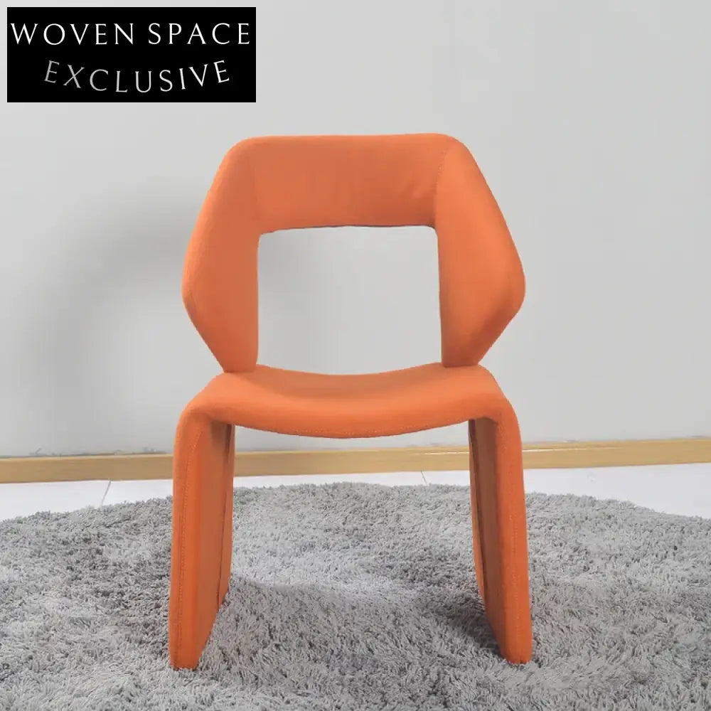 Luxury Italian Design Modern Fabric Upholstered Dining Chair for Upscale Settings