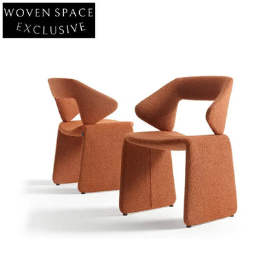 Luxury Italian Design Modern Fabric Upholstered Dining Chair for Upscale Settings