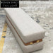 Luxury Italian Fabric Ottoman Stool Modern Lounge Chair Bed End Bench