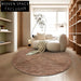 Luxury Italian Handmade Custom Round Carpet for Modern Living Room Bedroom