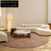 Luxury Italian Handmade Custom Round Carpet for Modern Living Room Bedroom