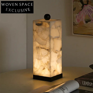 Luxury Italian Marble LED Table Lamp for Modern Home & Bedroom Decor