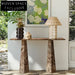 Luxury Italian Minimalist Natural Marble Entryway Living Room Console Table Furniture