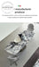 Luxury Italian Modern Natural Marble Stainless Steel Dining Table