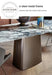 Luxury Italian Modern Natural Marble Stainless Steel Dining Table