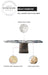 Luxury Italian Modern Natural Marble Stainless Steel Dining Table