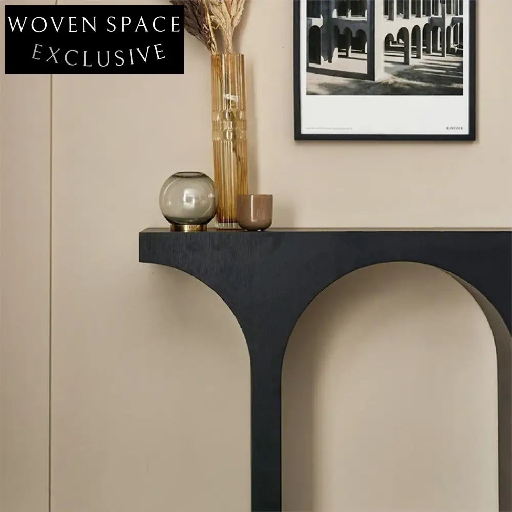 Luxury Italian Modern Wood Console Table for Living Room Entryway Hallway