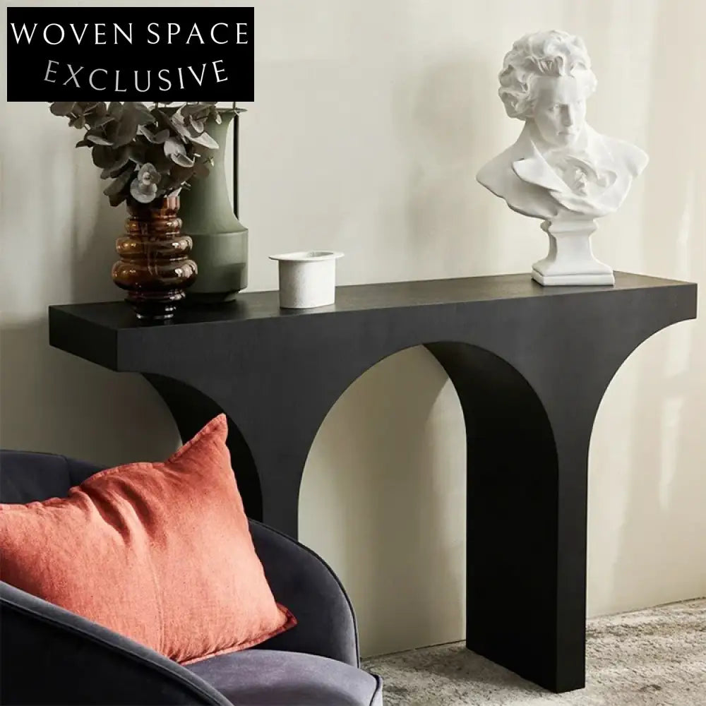 Luxury Italian Modern Wood Console Table for Living Room Entryway Hallway