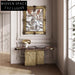 Luxury Italian Natural Marble Gold Steel Modern Console Table for Entryways