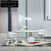 Luxury Italian Round Marble Dining Table - Modern 6 Seater Design