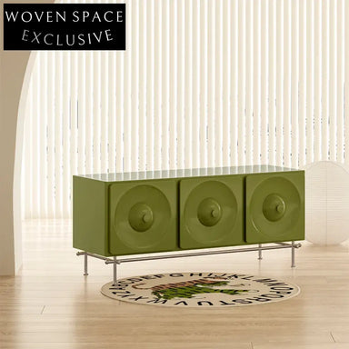 Luxury Italian Solid Wood Living Room Sideboard TV Cabinet