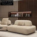 Luxury Italian Style Modular Fabric Sectional Sofa Set for Modern Homes
