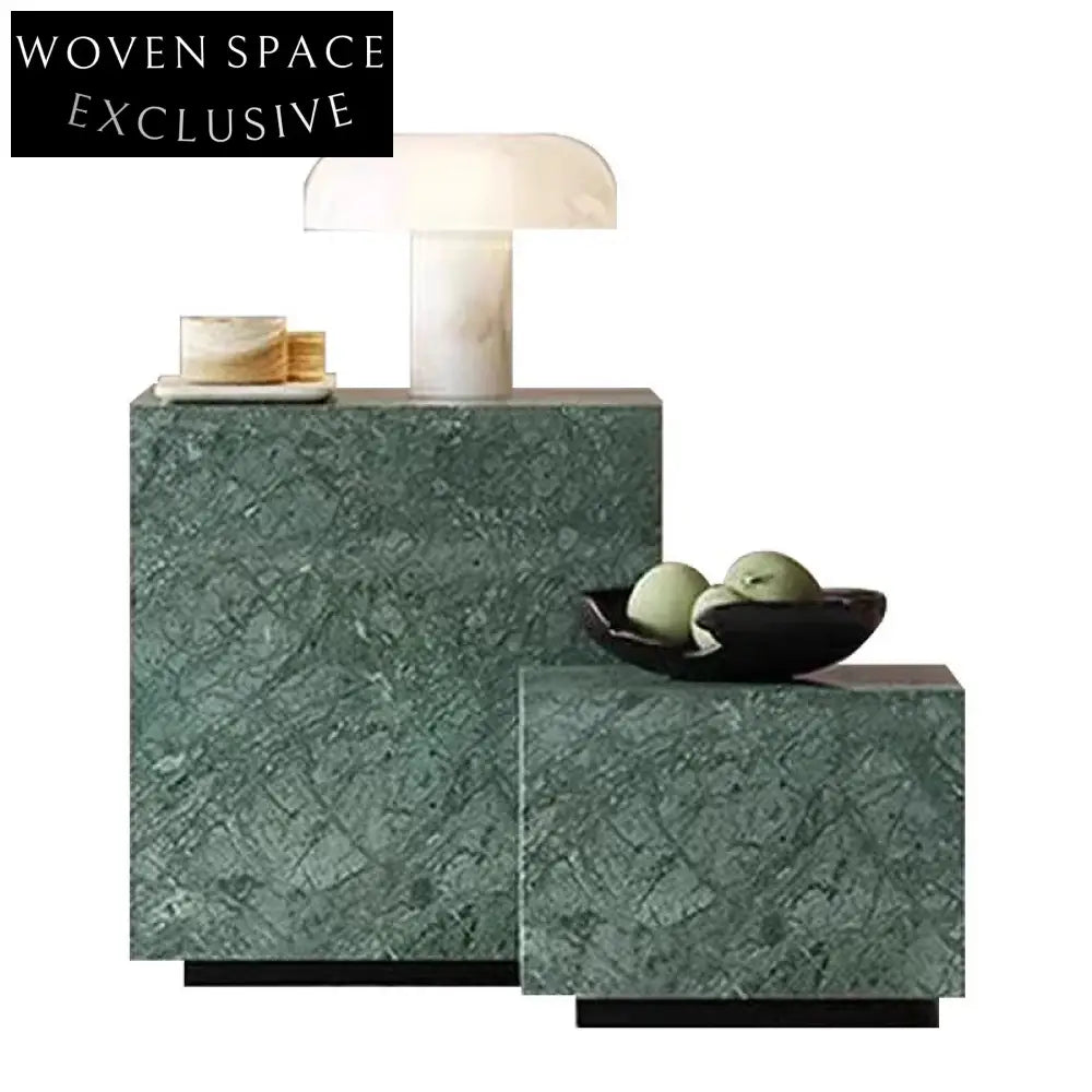 Luxury Italian Style Square Natural Marble Living Room Coffee Table