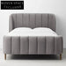 Luxury King Velvet Bed Frame with High Headboard for Modern Bedroom